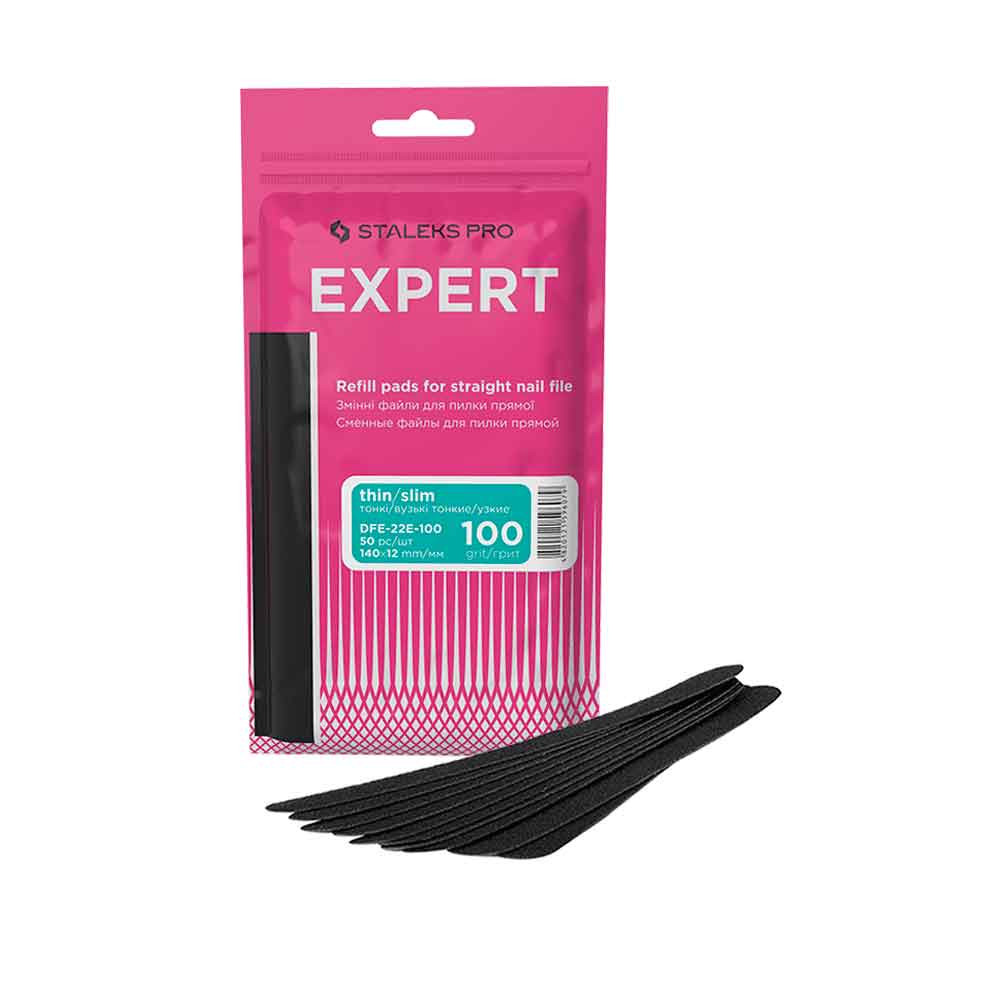 Змінні файли для пилки прямої вузької Expert 22E 100 грит Staleks, 50 шт