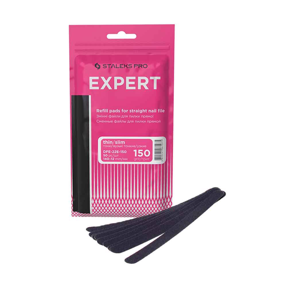 Змінні файли для пилки прямої вузької Expert 22E 150 грит Staleks, 50 шт на beauty-prof.com Змінні файли для пилки прямої вузької Expert 22E 150 грит Staleks, 50 шт