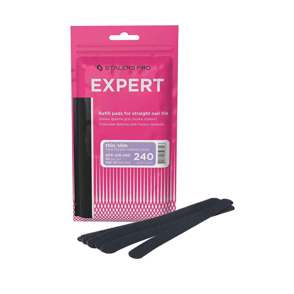 Змінні файли для пилки прямої вузької Expert 22E 240 грит Staleks, 50 шт 