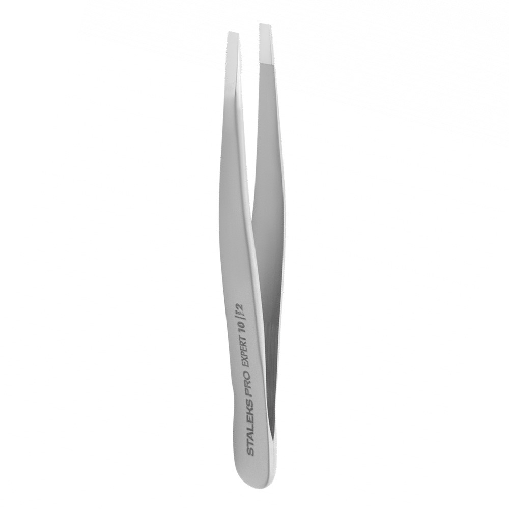 Пинцет для бровей Expert 10 Type 2 (узкие прямые кромки) Staleks  Фото 2 
