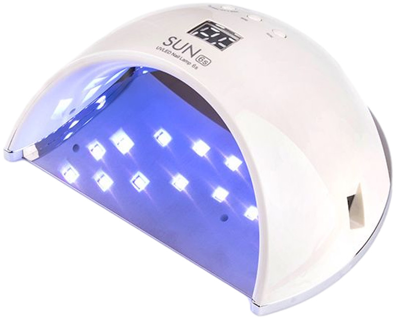 Лампа LED/UV SUN-6S гибридная (с дисплеем) белая, 48 Вт