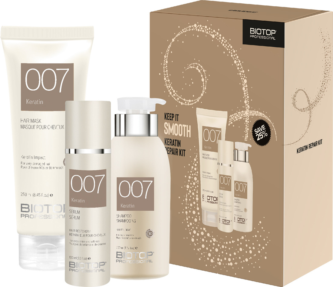 BIOTOP 007 Набір святковий Keratin 2022 (330 мл/250 мл/100 мл) на beauty-prof.com BIOTOP 007 Набір святковий Keratin 2022 (330 мл/250 мл/100 мл)
