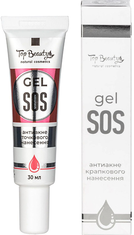 Гель SOS антиакне крапкового нанесення Top Beauty, 30 мл