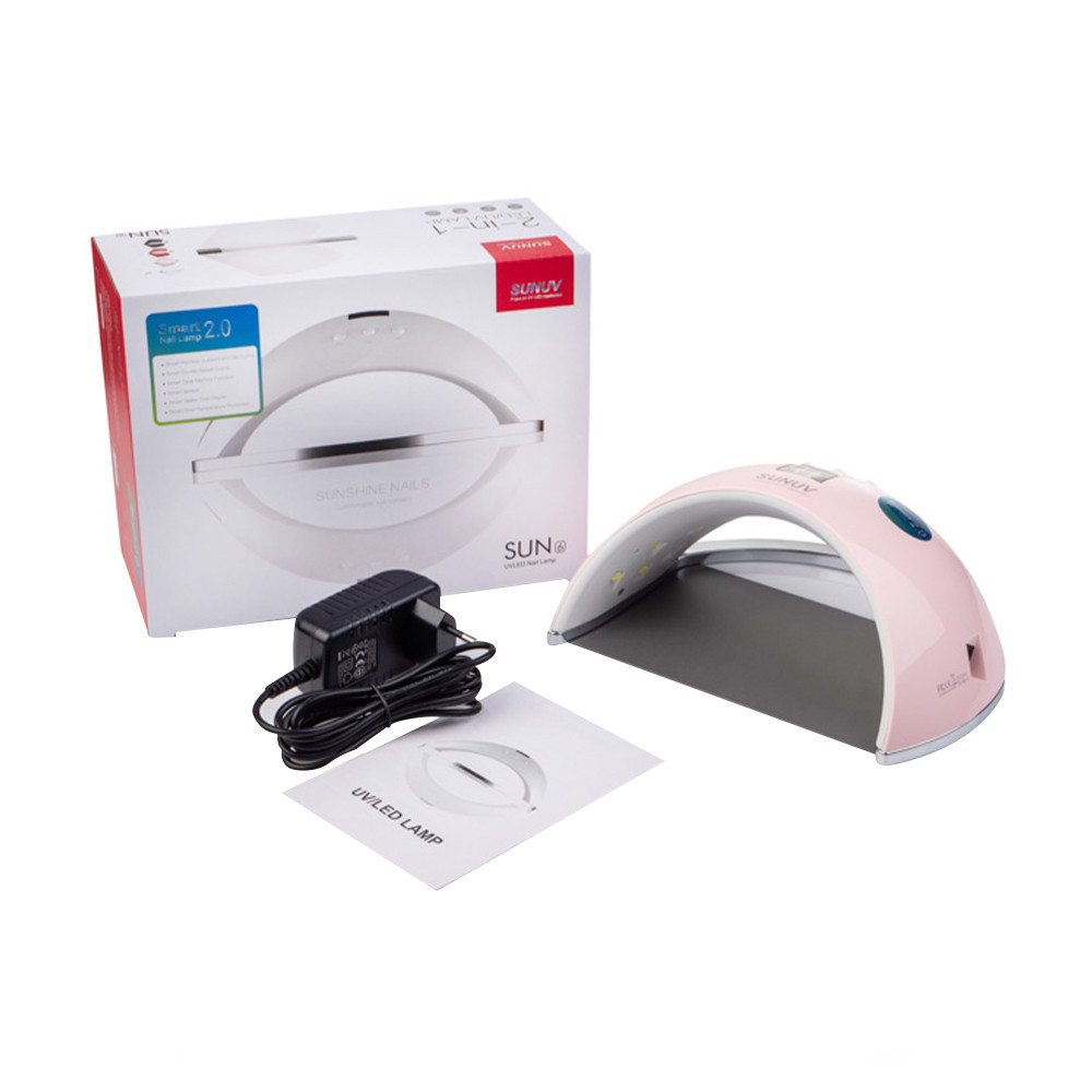 Лампа для маникюра LED+UV Lamp SUNUV SUN 6 48W Pink  Фото 5 