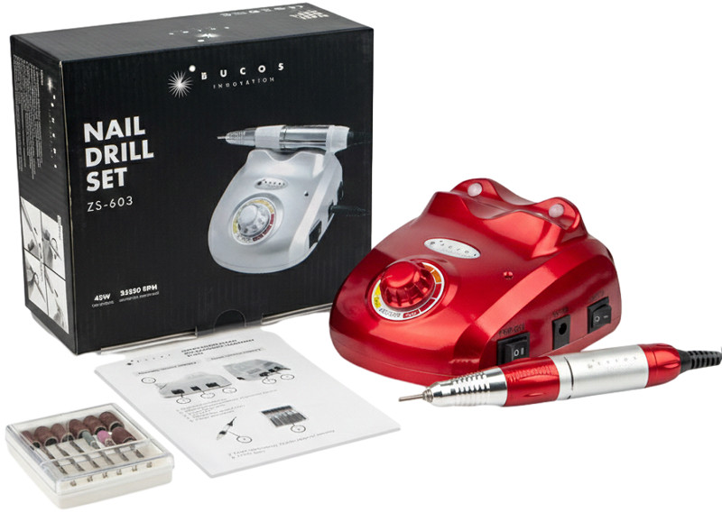 Фрезер для маникюра Bucos ZS-603 Pro Rouge Red (35000/45W) на beauty-prof.com Фрезер для маникюра Bucos ZS-603 Pro Rouge Red (35000/45W)