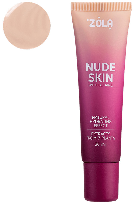 Тональная основа NUDE SKIN 01 LIGHT ZOLA 