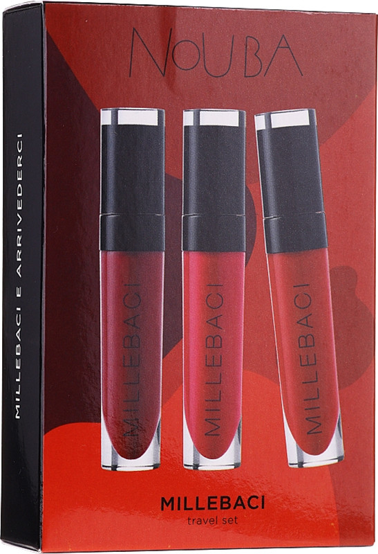 Набір стійких помад MILLEBACI №1 RED SET Nouba (№ 46, 48, 7) на beauty-prof.com Фото 2 Набір стійких помад MILLEBACI №1 RED SET Nouba (№ 46, 48, 7) Фото 2