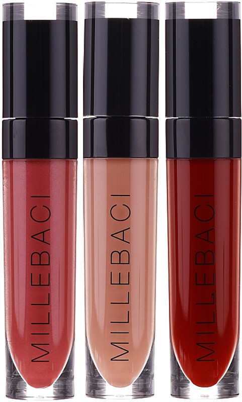 Набор стойких помад MILLEBACI №3 COLORFUL SET Nouba(№7, 24, 16)