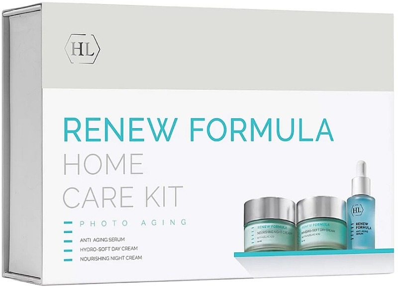 Набір для домашнього догляду за обличчям Renew Formula Kit Holy Land, (сироватка 30 мл/денний крем 50 мл/нічний крем 50 мл) на beauty-prof.com Фото 2 Набір для домашнього догляду за обличчям Renew Formula Kit Holy Land, (сироватка 30 мл/денний крем 50 мл/нічний крем 50 мл) Фото 2