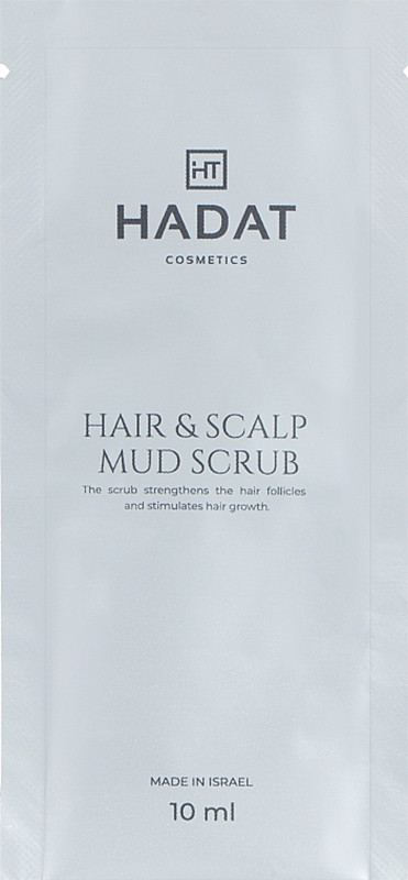 Очищувальний скраб для волосся і шкіри голови Hydro Hair and Scalp Mud Scrub, 10 мл Hadat