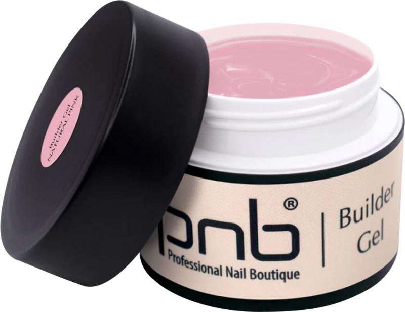Гель моделирующий натуральный розовый Builder Gel Natural Pink PNB, 50 мл
