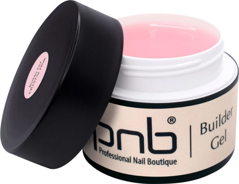 Гель моделирующий прозрачно-розовый Builder Gel Crystal Pink PNB, 50 мл