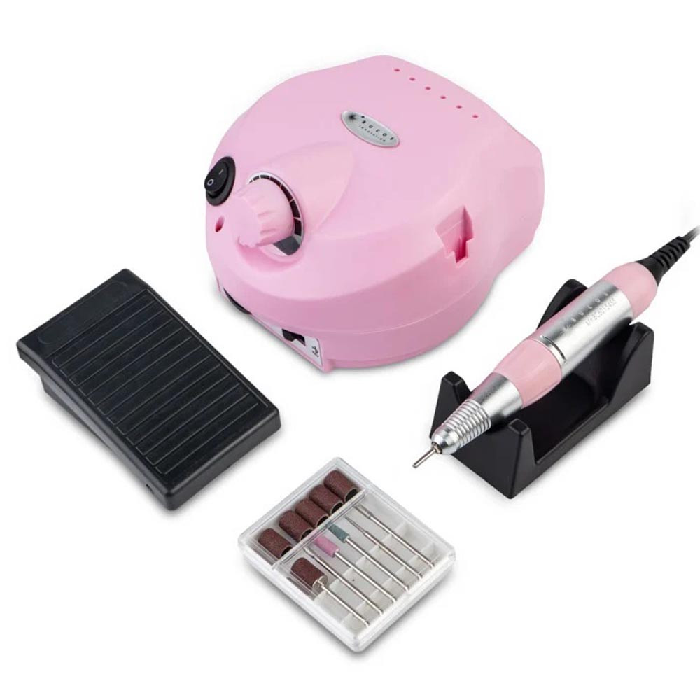 Фрезер для маникюра 202 ZS-601 Nail Drill, 65 W NP, розовый 