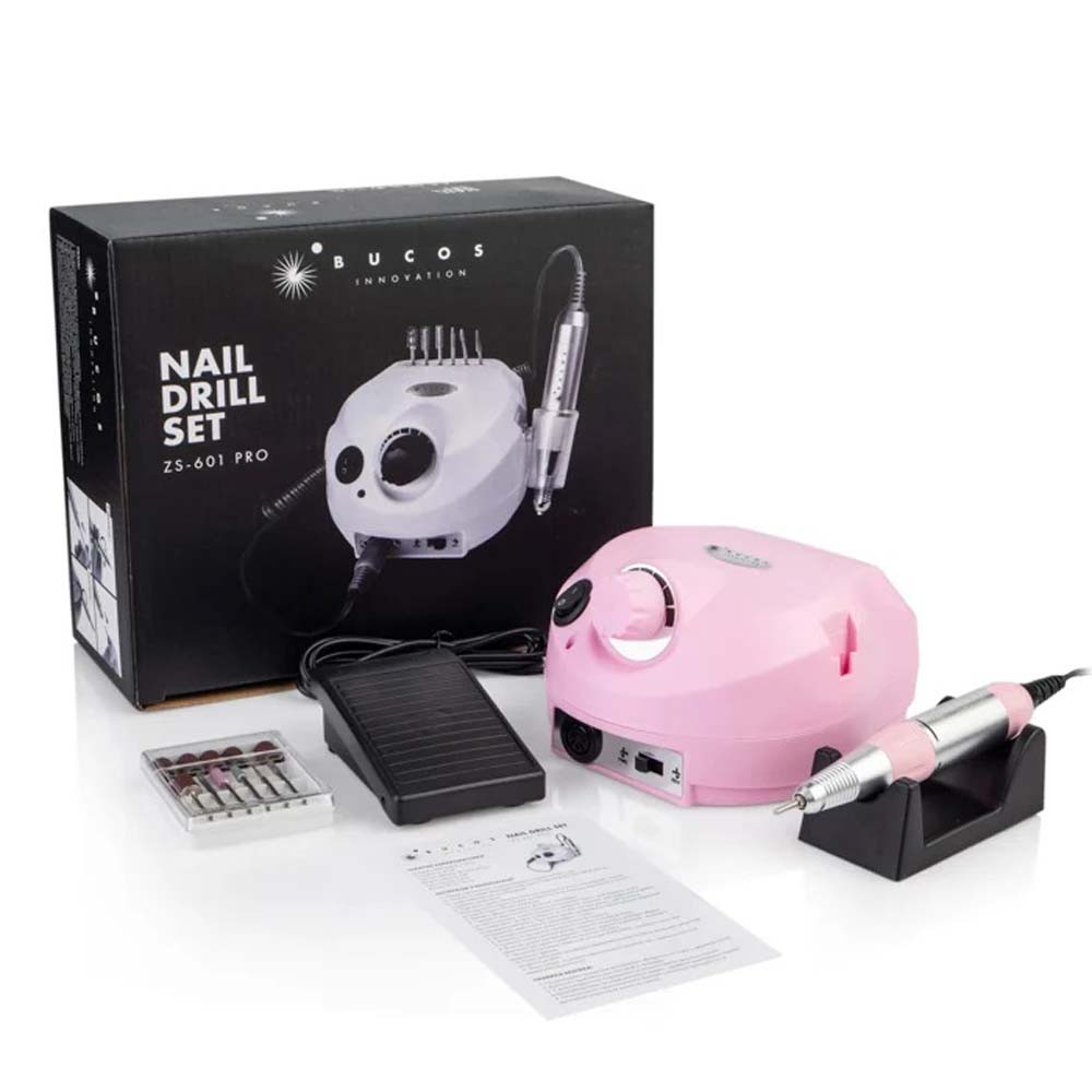 Фрезер для маникюра 202 ZS-601 Nail Drill, 65 W NP, розовый Фото 4