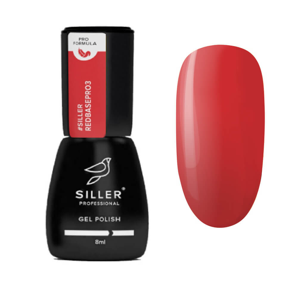 Основа под гель-лак №3 Red Pro Base Siller, 8 мл