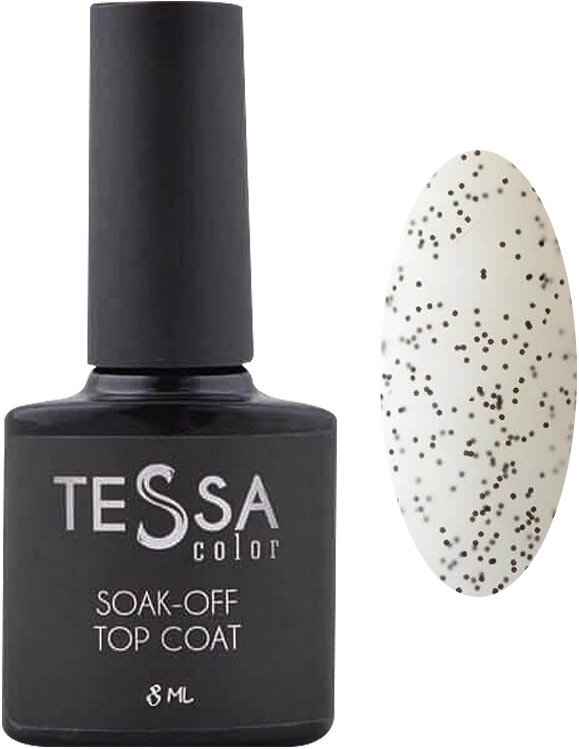 Топ для гель-лака матовый Black Crumb Tessa, 8 мл