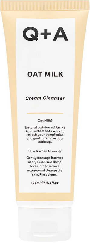 Очищувальний кремовий засіб с вівсяним молочком Oat Milk Cream Cleanser Q+A, 125мл 