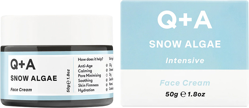 Крем для лица со снежной водорослью Snow Algae Intensive Face Cream Q+A, 50гр на beauty-prof.com Фото 2 Крем для лица со снежной водорослью Snow Algae Intensive Face Cream Q+A, 50гр Фото 2