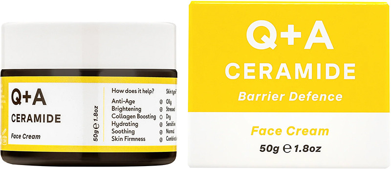Крем для обличчя захисний із керамідами Ceramide Barrier Defence Face Cream Q+A, 50 гр Фото 2