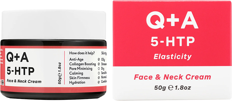 Крем для обличчя та шиї 5-HTP Face & Neck Cream Q+A, 50гр  Фото 2 