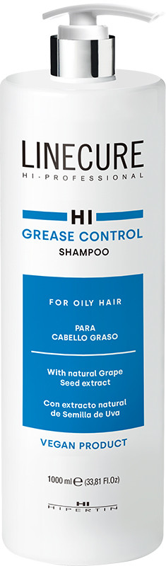Шампунь для жирных волос Linecure Vegan Grease Control HIPERTIN, 1000 мл