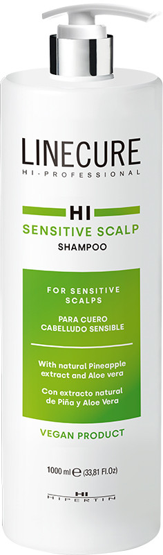 Шампунь для чувствительной кожи головы Linecure Vegan Sensitive Scalp HIPERTIN, 1000 мл