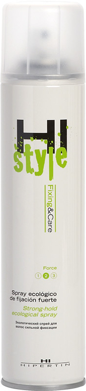Лак для укладання волосся сильної фіксації Ecological Hairspray Strong Hold 2 Hipertin, 450 мл