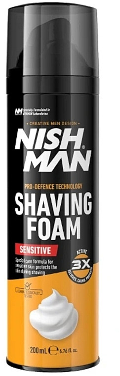Пена для бритья Sensitive Nishman, 200 мл