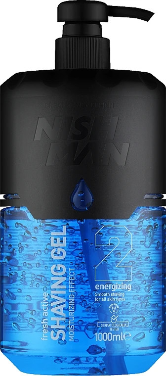 Гель для бритья Energizing №2 Nishman, 1000 мл