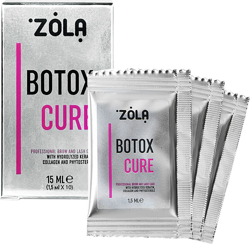 Ботокс для бровей и ресниц Botox Cure в саше Zola, 10x1,5 мл на beauty-prof.com Ботокс для бровей и ресниц Botox Cure в саше Zola, 10x1,5 мл