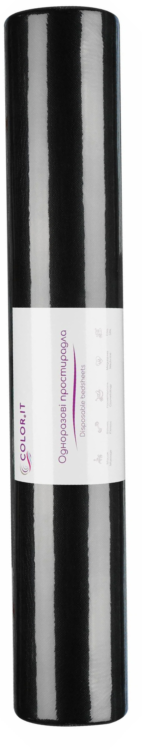 Простыни Перф спанбонд 0,8*200 черный COLOReIT, 50 шт