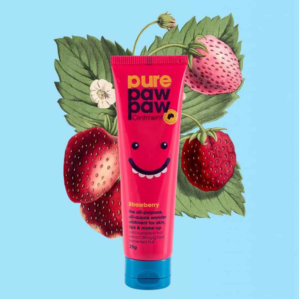 Бальзам для губ восстанавливающий Strawberry Pure Paw Paw, 25 гр  Фото 2 