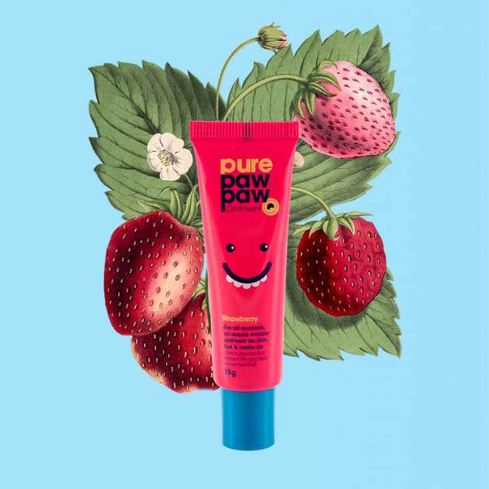 Бальзам для губ, що відновлює Strawberry Pure Paw Paw, 15 гр Фото 2