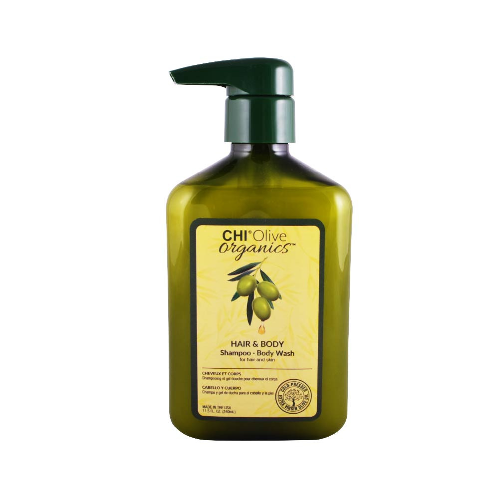 Шампунь с оливой Olive Organics Olive & Silk Hair and Body Oil 340ml