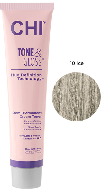 Тонер кремовий безаміачний для волосся Ice Tone&Gloss CHI, 85 г