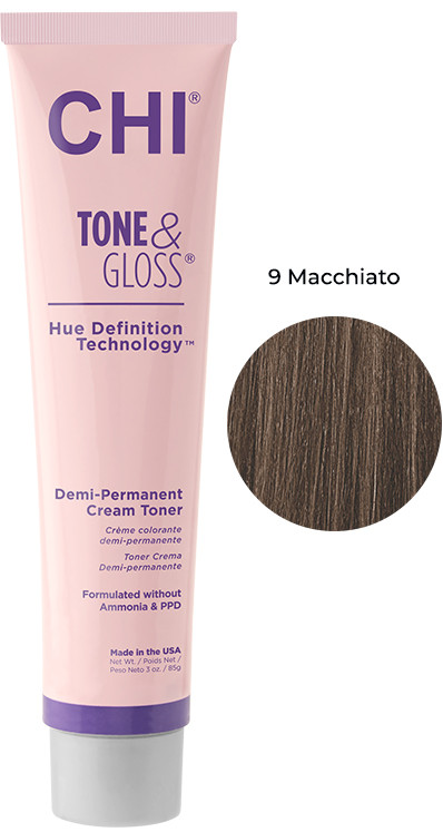 Тонер кремовый безамиачный для волос MachiattoTone&Gloss CHI, 85 г