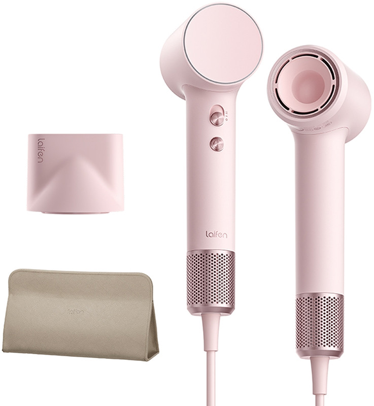 Фен для волосся з тревел сумкою Laifen MINI Pink Фото 4