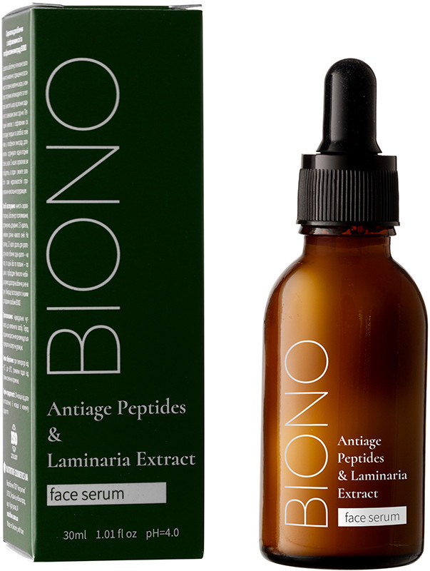 Сироватка антивікова для обличчя Antiage Peptides & Laminaria Extract Biono, 30 мл  Фото 2 