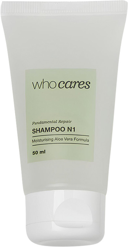 Мініатюра шампуню живильного для сухого та пошкодженого волосся Who Cares Fundamental Repair Shampoo №1, 50 мл